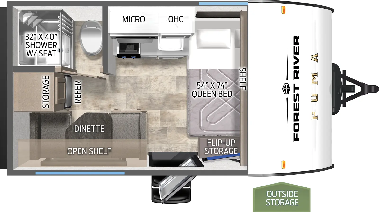 Puma Camping Edition 123RDCE Floorplan